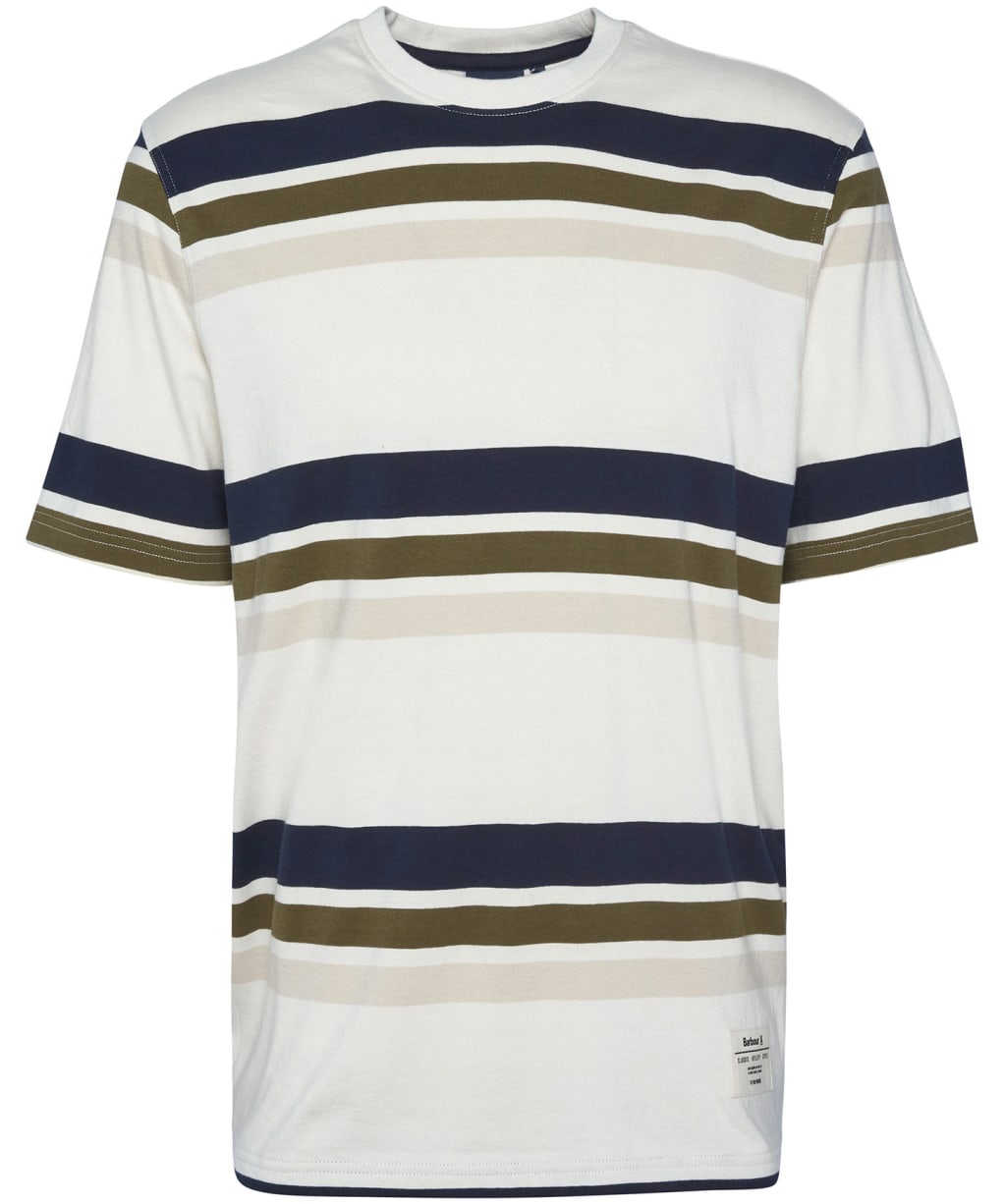 Men's Barbour Golborne Stripe Relaxed Fit T-Shirt - Whisper White