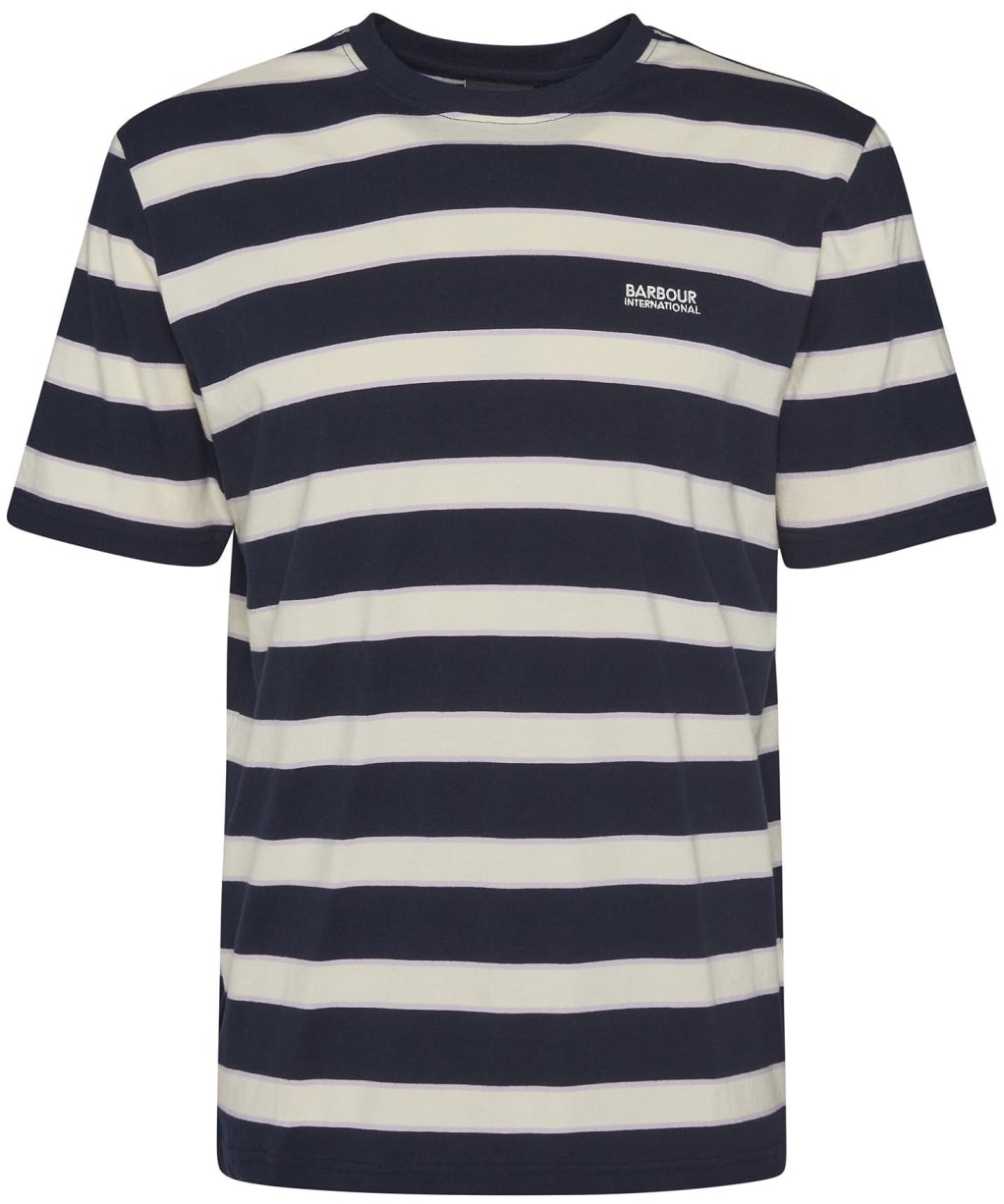 Men's Barbour International Luca Stripe T-Shirt - Navy