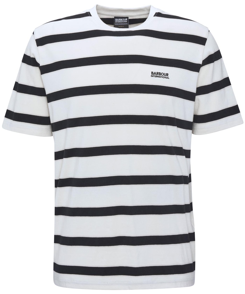 Men's Barbour International Luca Stripe T-Shirt - Whisper White