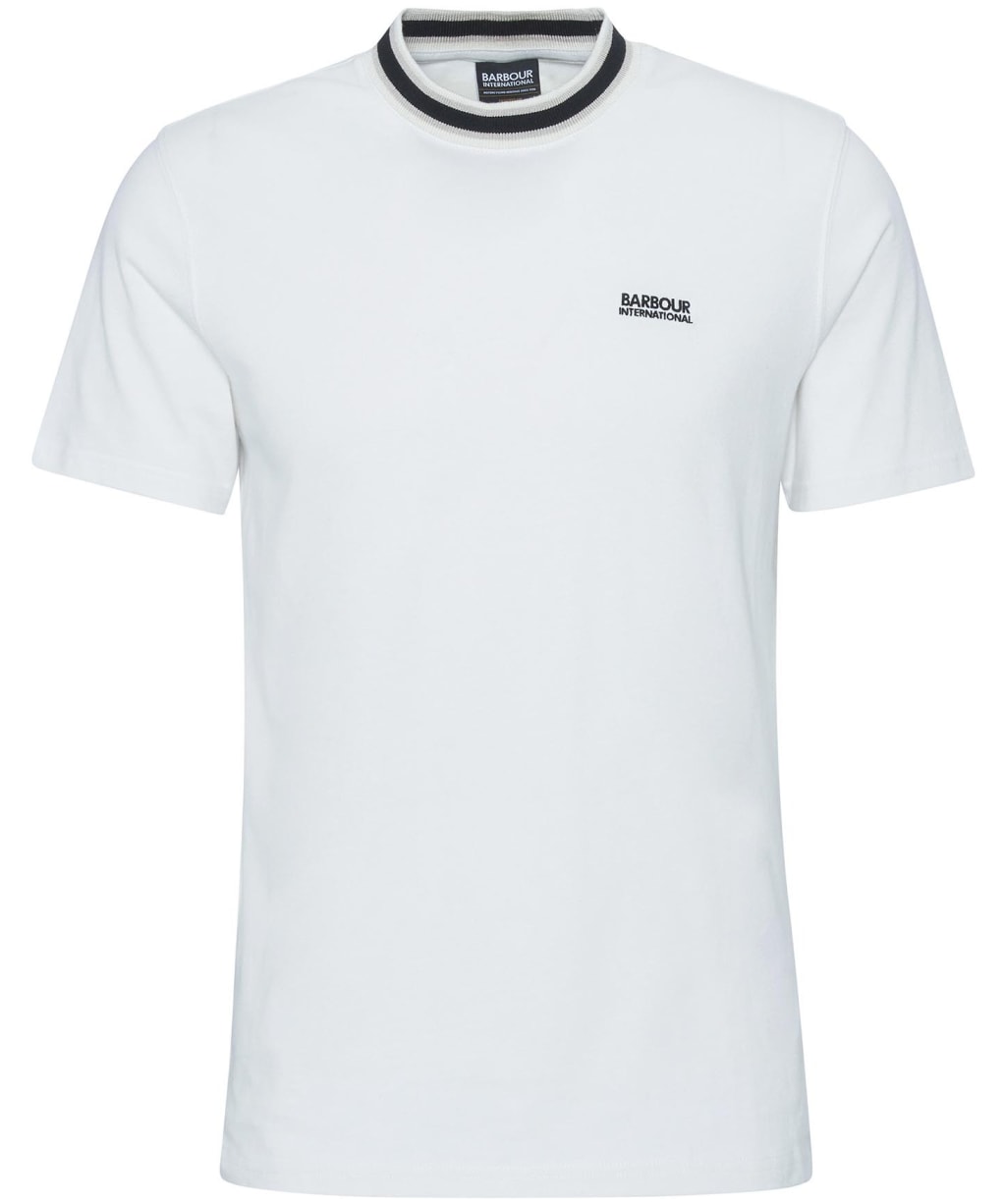 Men's Barbour International Luca Tipping Detail T-Shirt - Whisper White