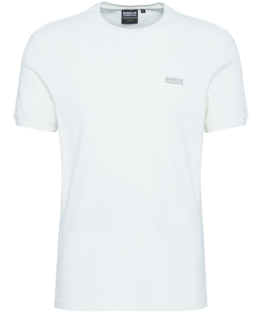 Men's Barbour International Charlie Textured T-Shirt - Whisper White