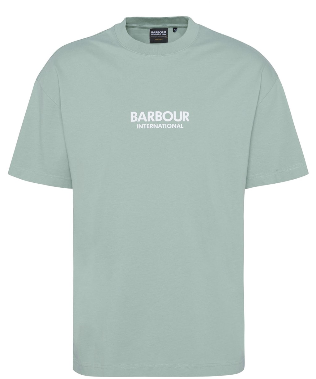 Men's Barbour International Middleton Oversized Graphic T-Shirt - Granite Green