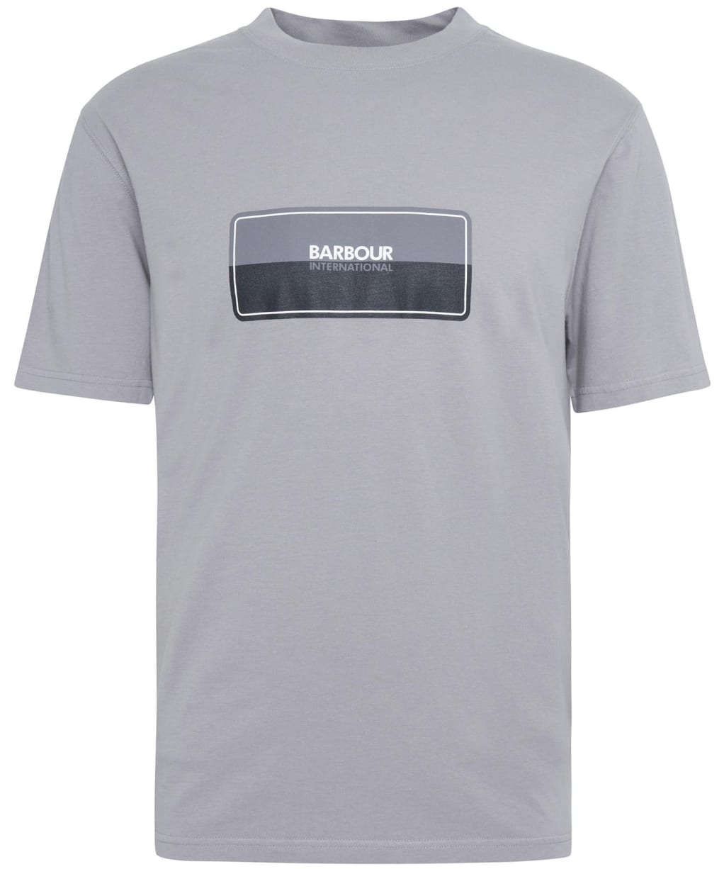 Men's Barbour International Split Lozenge T-Shirt - Pale Slate