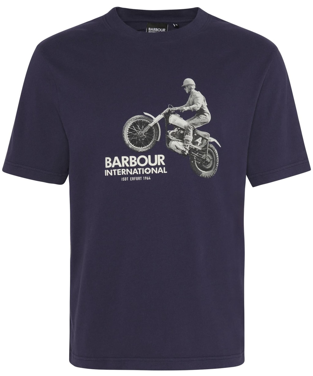 Men's Barbour International Jump Archive Graphic T-Shirt - Midnight Blue