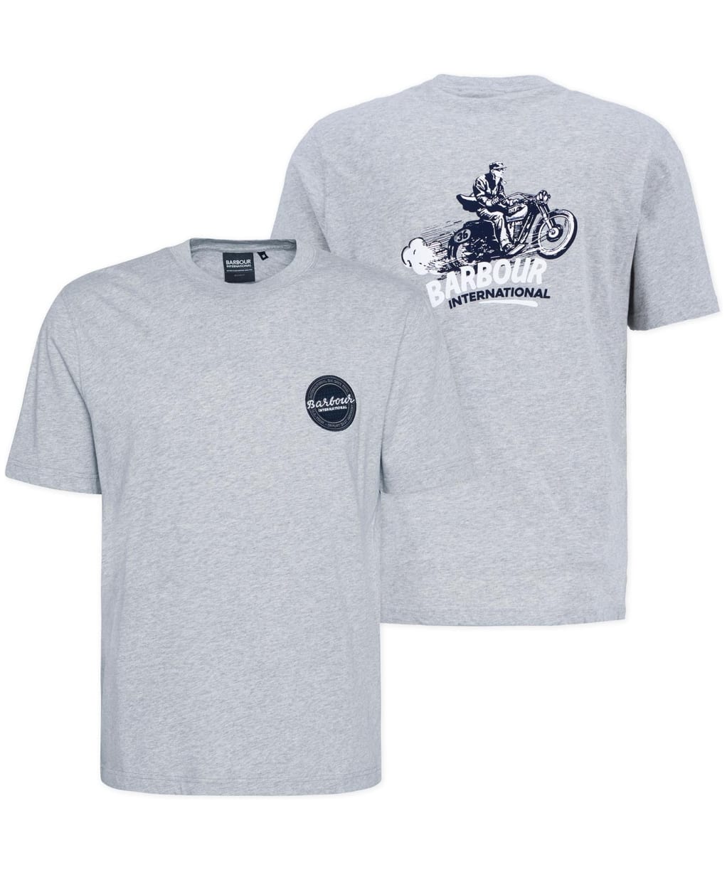 Men's Barbour International Apleton Graphic T-Shirt - Grey Marl