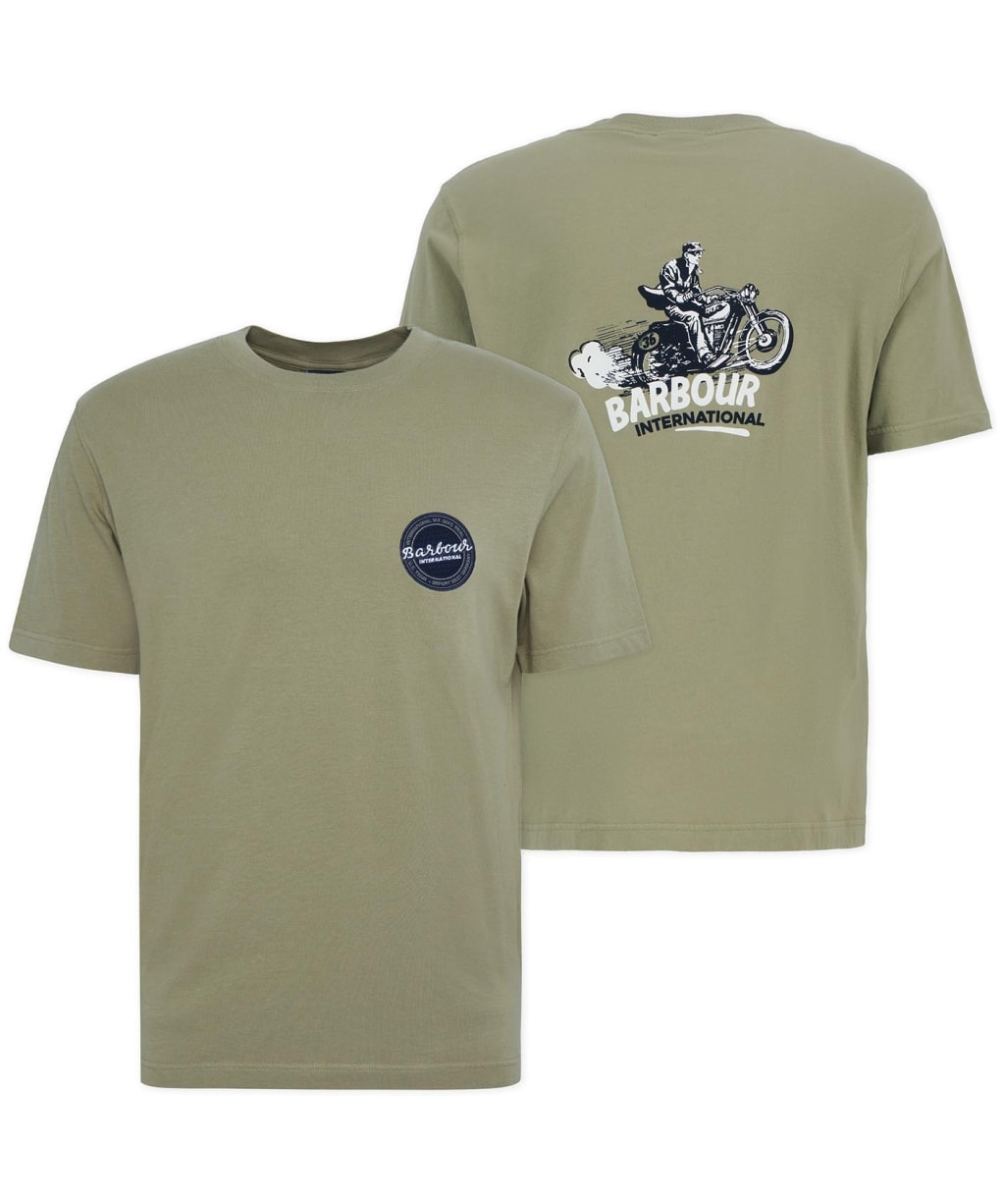 Men's Barbour International Apleton Graphic T-Shirt - Bleached Olive