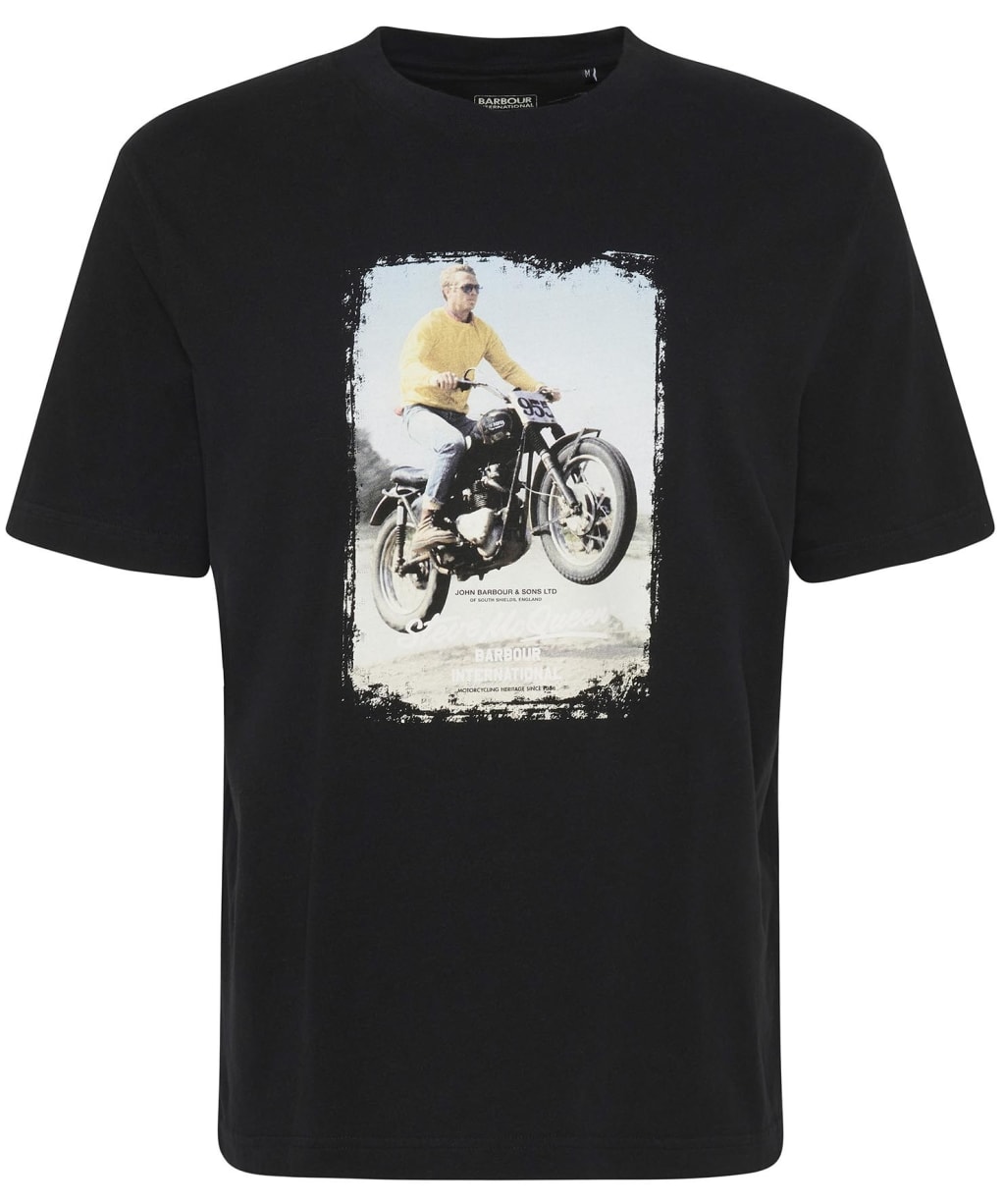Men's Barbour International Coster Steve McQueen Graphic T-Shirt - Black