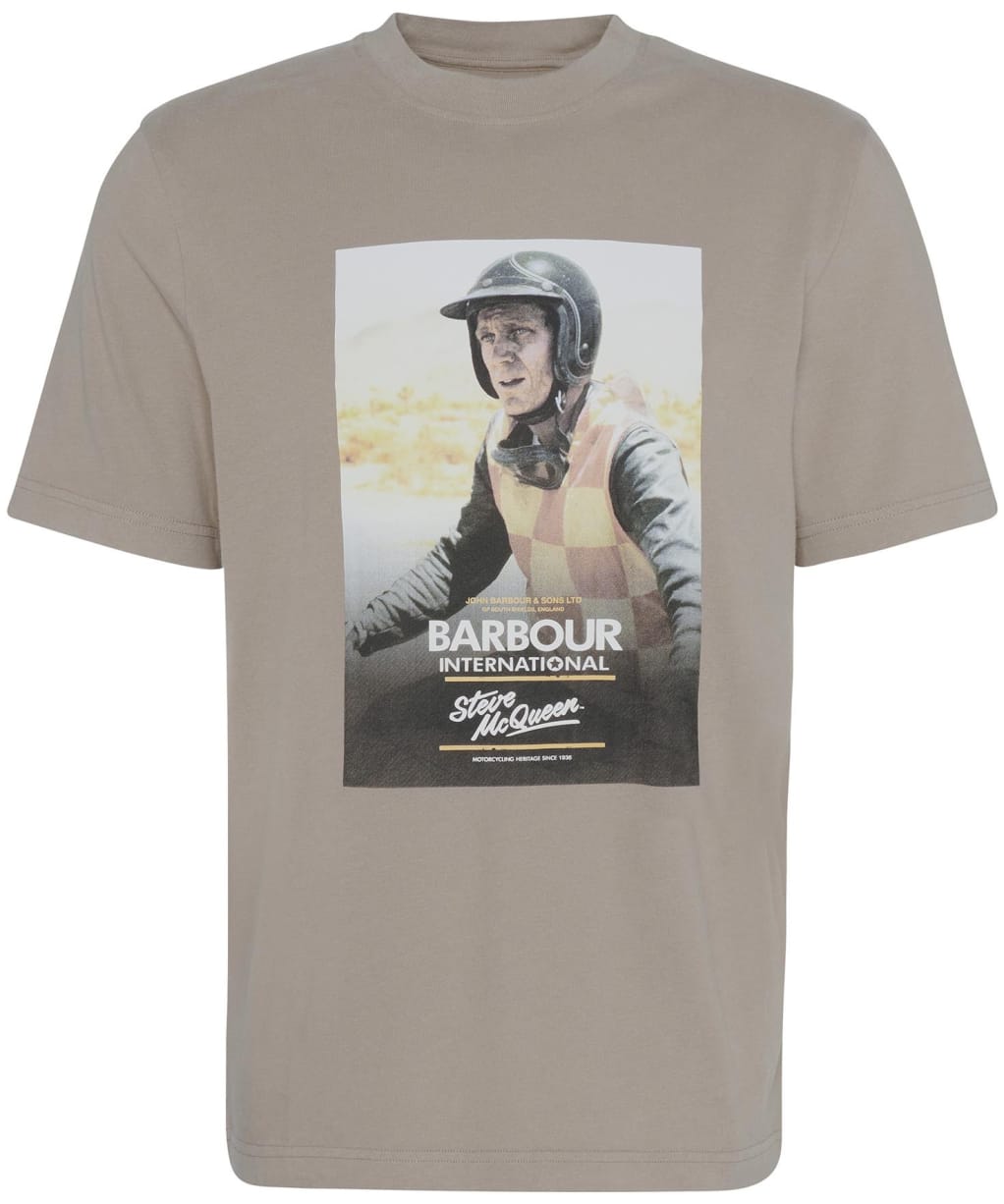 Men's Barbour International Nicholl Steve McQueen Graphic T-Shirt - Timberwolf