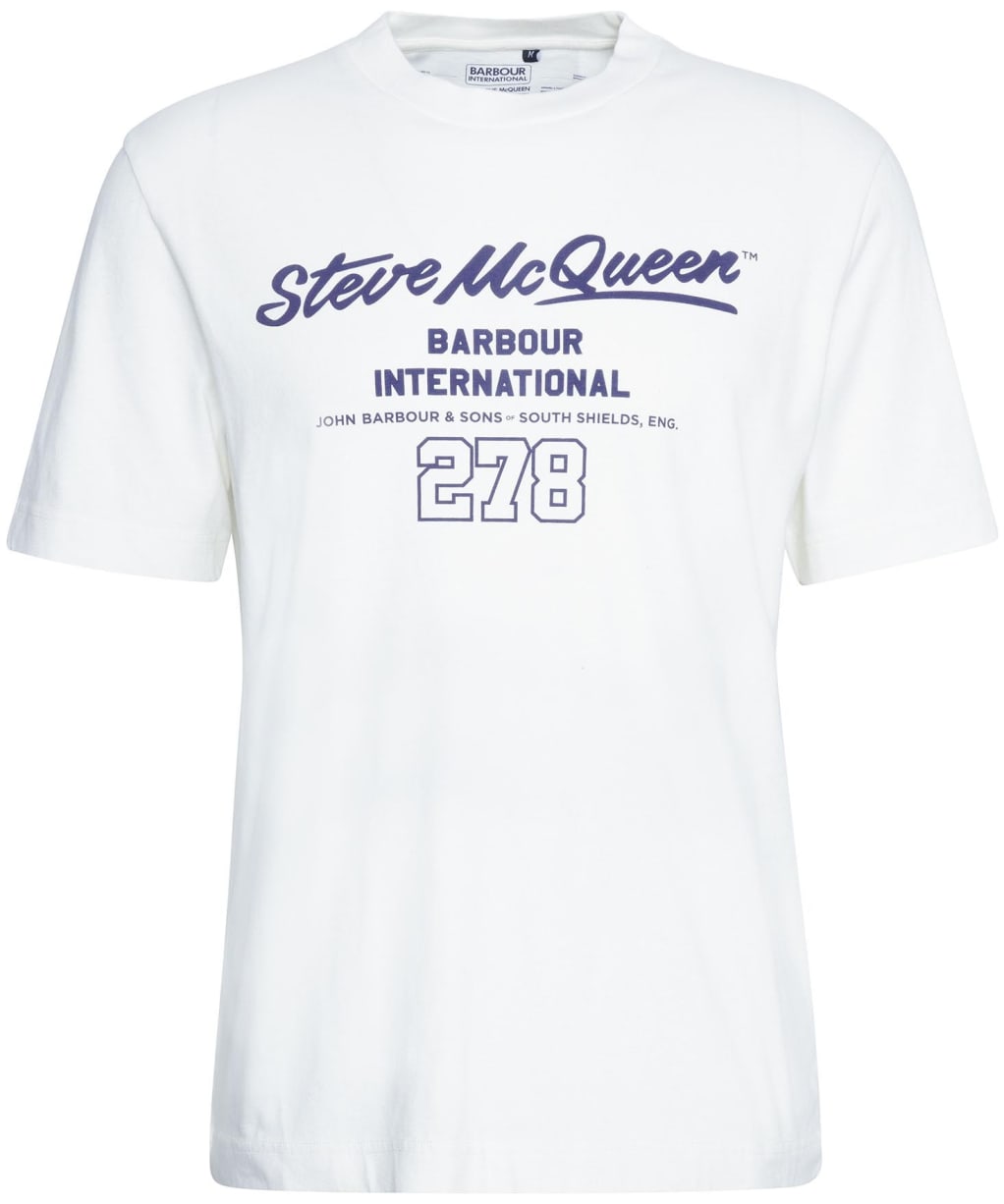 Men's Barbour International Colman Steve McQueen Graphic T-Shirt - Whisper White