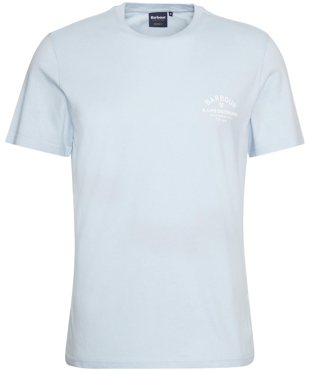 Men's Barbour Cranmer Logo T-Shirt - Ocean Sky