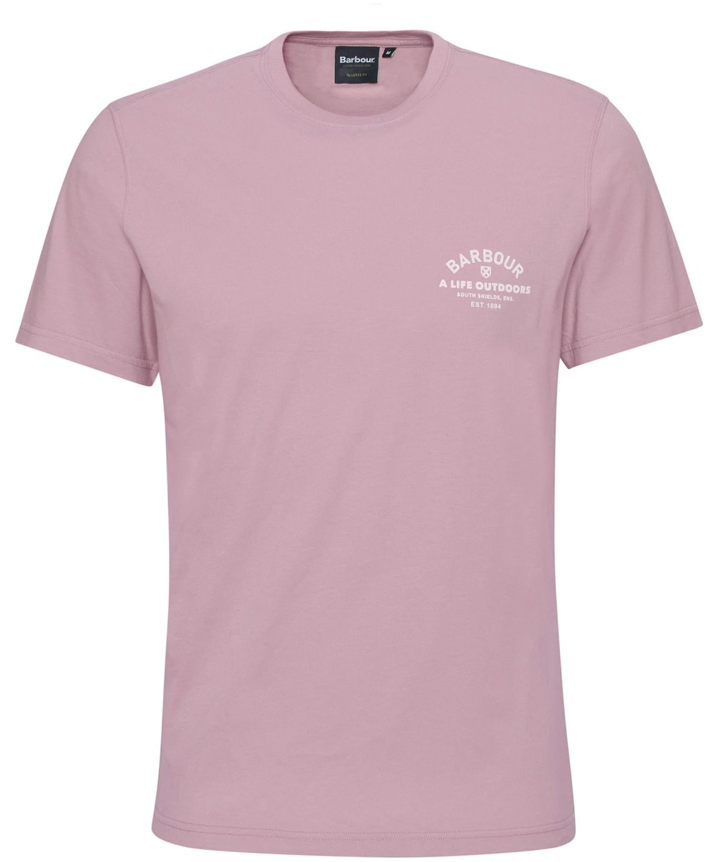 Men's Barbour Cranmer Logo T-Shirt - True Pink