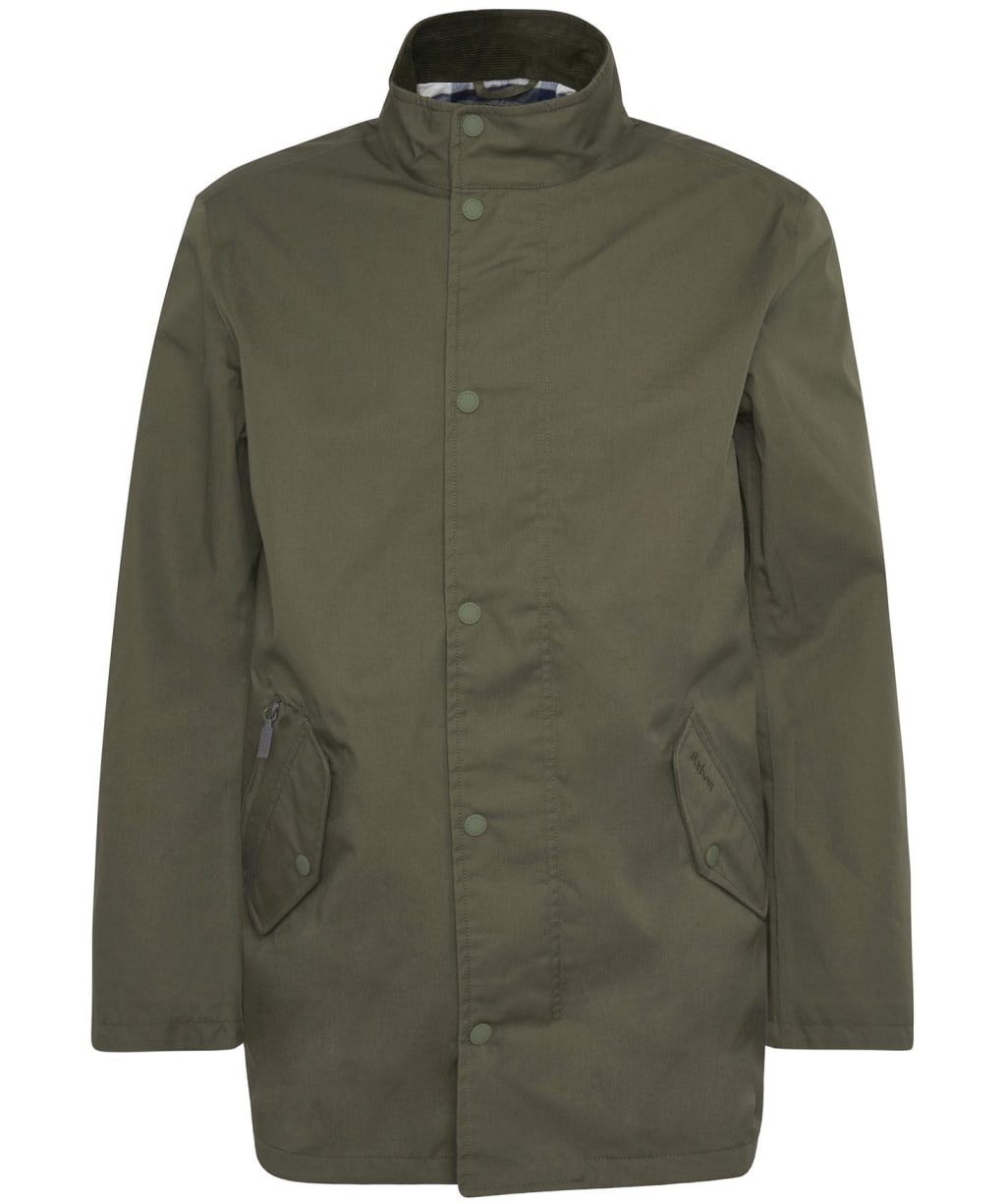 Men's Barbour City Chelsea Waterproof Jacket - UNIFORM GREEN/BL