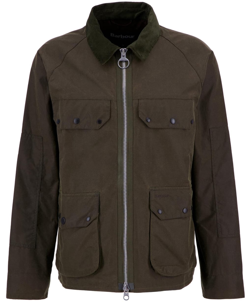 Men's Barbour Re-Engineered Short Bedale Waxed Jacket - Beech