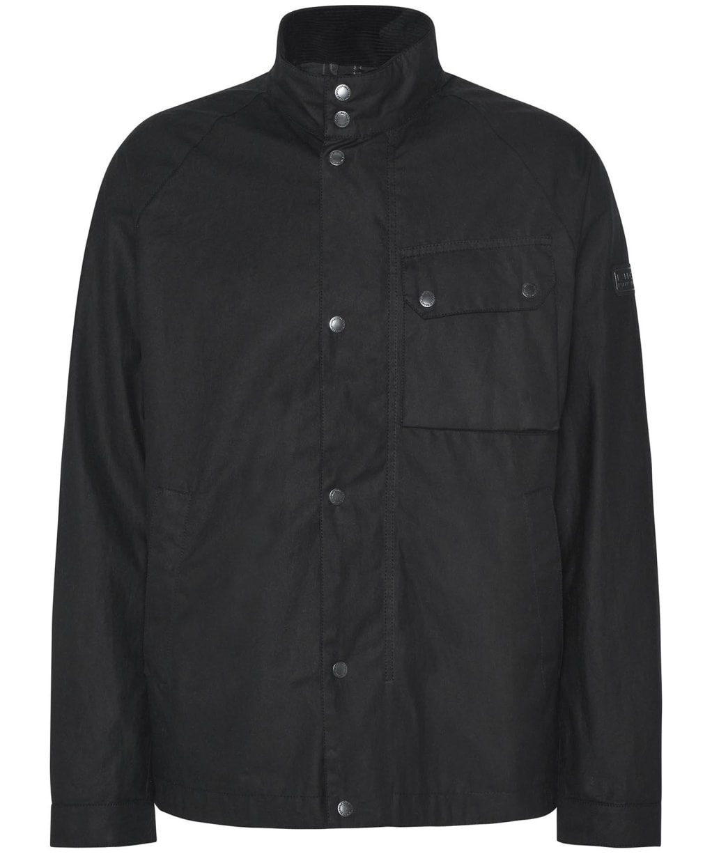 Men's Barbour International Lexton Waxed Jacket - Black