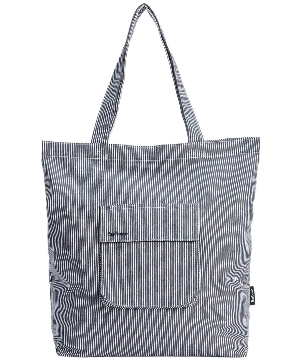 Barbour Tynedale Tote Bag - Navy / White