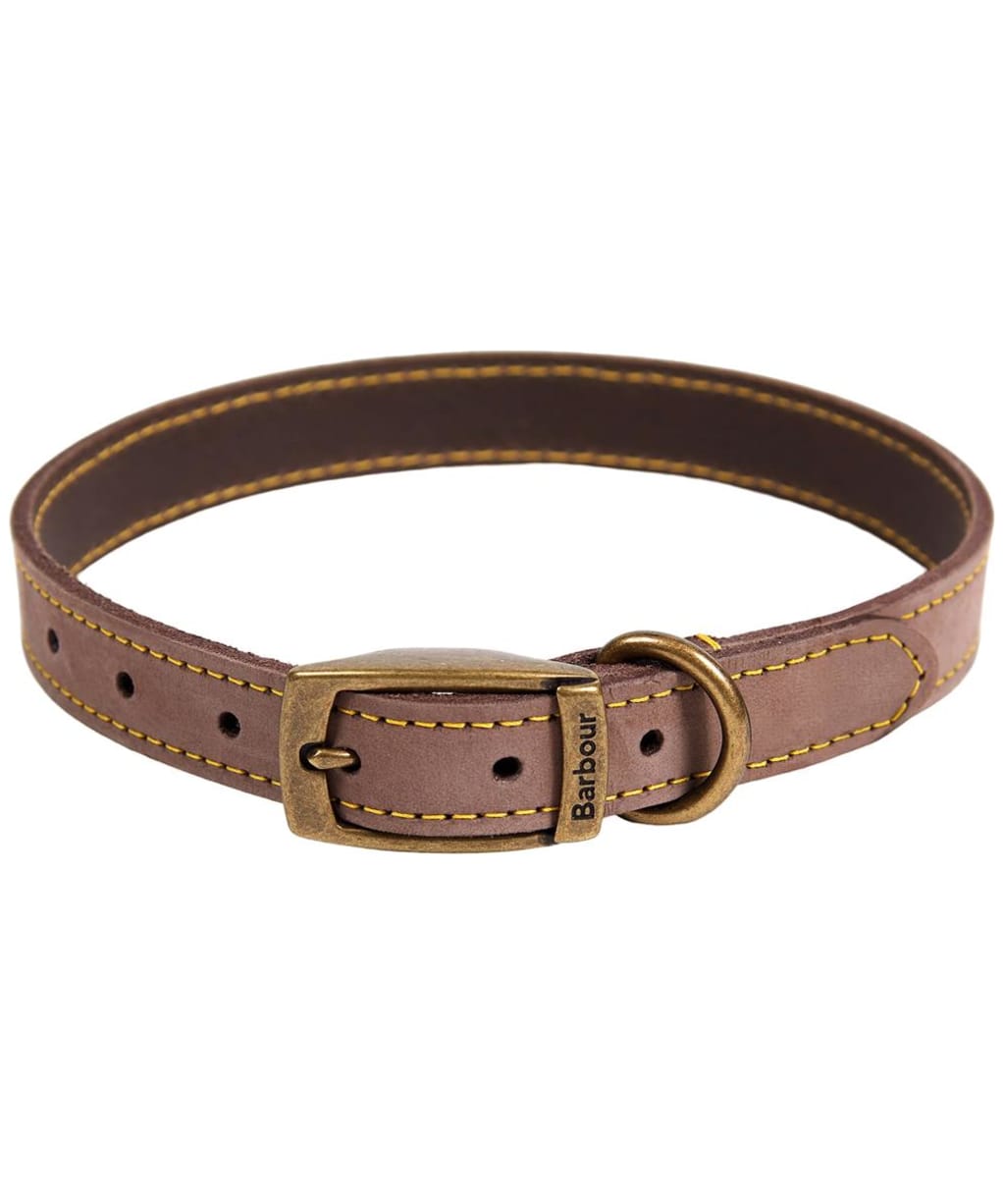 Barbour Leather Dog Collar - Brown