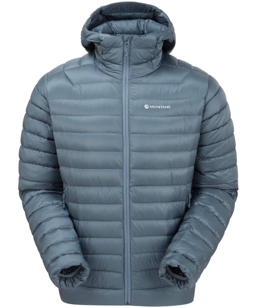 Men's Montane Anti-Freeze Packable Hooded Down Jacket - Stone Blue