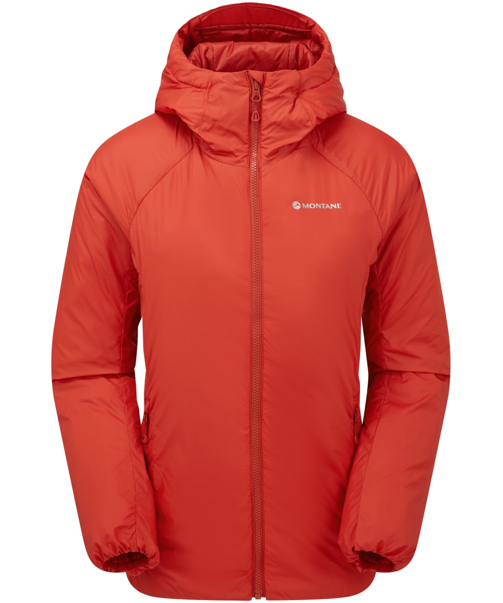 Women's Montane Respond Hooded Insulated Jacket - Saffron Red