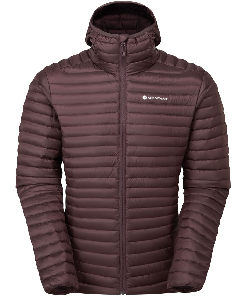 Men's Montane Anti-Freeze Lite Hooded Down Jacket - Dark Garnet