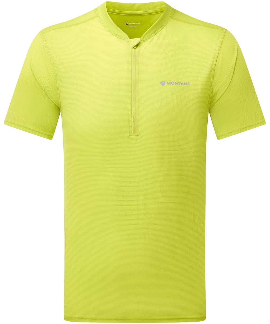 Men's Montane Dart Nano Zip T-Shirt - Citrus Spring