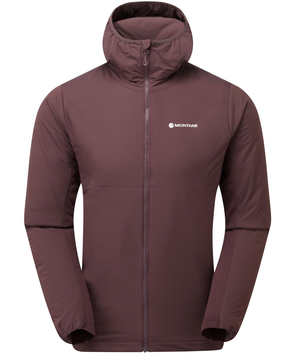 Men's Montane Fireball Lite Insulated Hooded Jacket - Dark Garnet