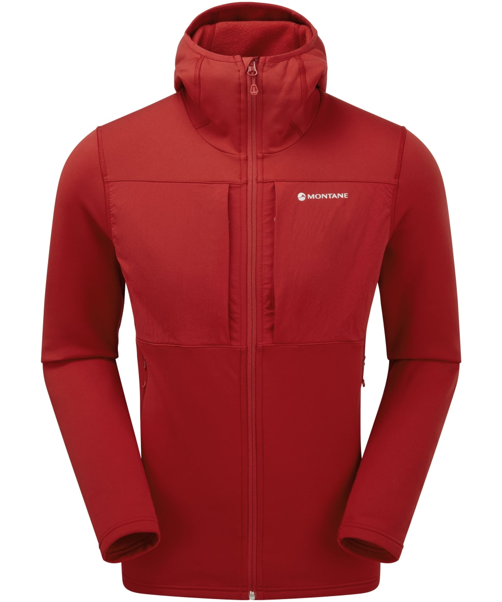 Men's Montane Fury XT Hooded Fleece Jacket - Acer Red