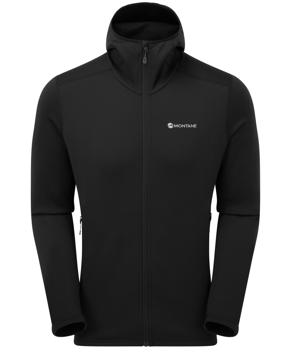 Men's Montane Fury Hooded Fleece Jacket - Black