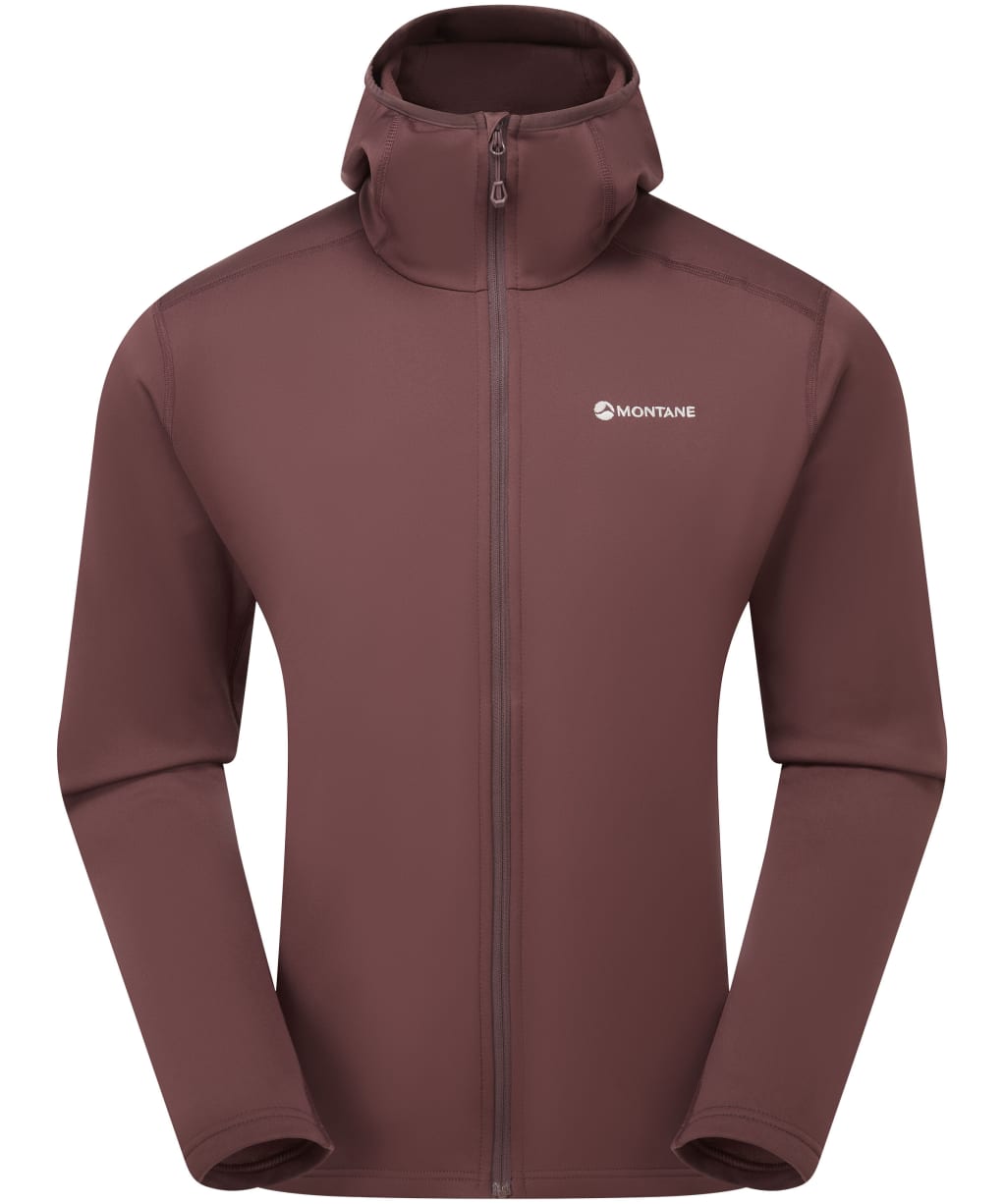 Men's Montane Fury Lite Hooded Fleece Jacket - Dark Garnet