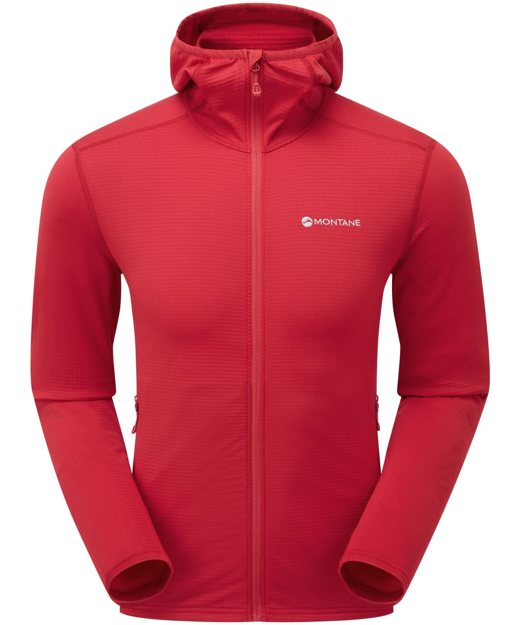 Men's Montane Protium Lite Hooded Fleece Jacket - Acer Red