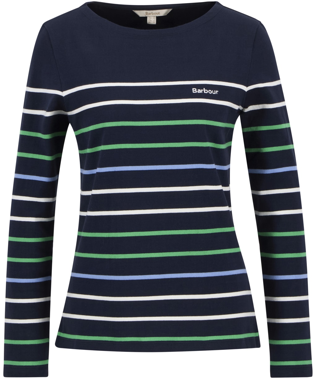 Women's Barbour Hawkins Top - Navy Stripe 2
