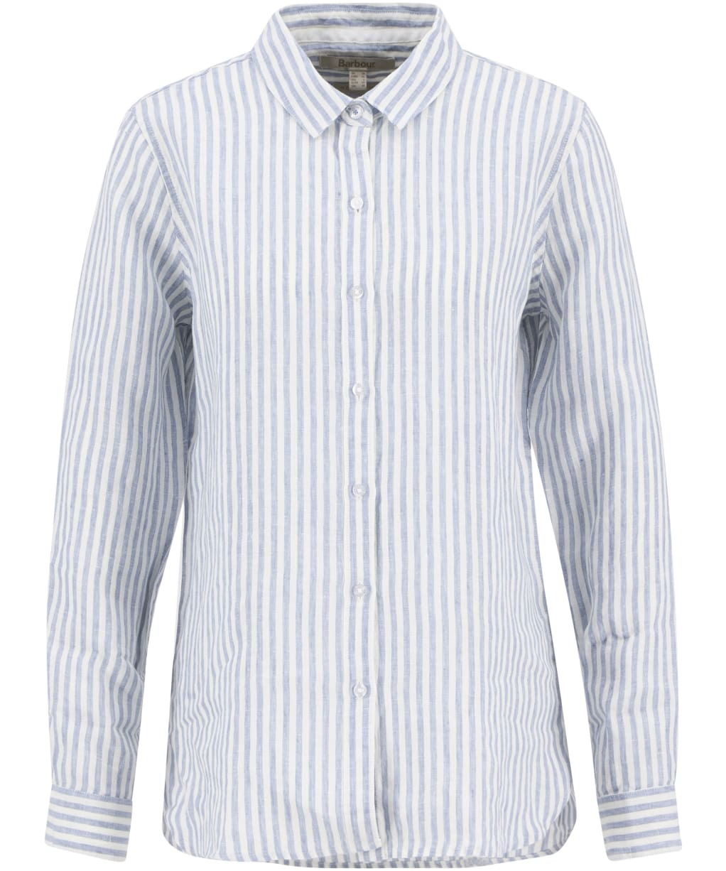 Women's Barbour Marine Shirt - Chambray / White