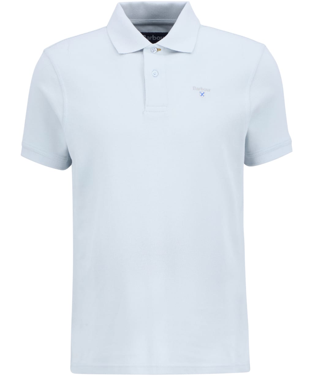 Men's Barbour Sports Polo 215G - BLEACHED BLUE