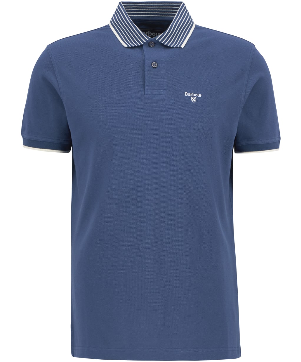 Men's Barbour Denwick Polo Shirt - Dark Denim