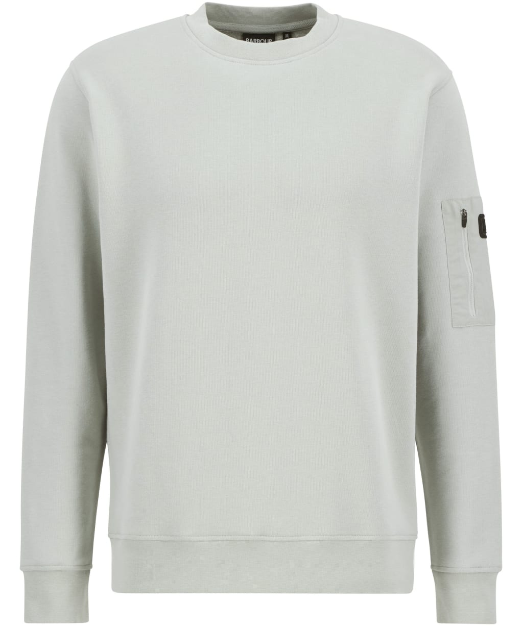 Men's Barbour International Grip Crew Neck Sweatshirt - Mineral Grey