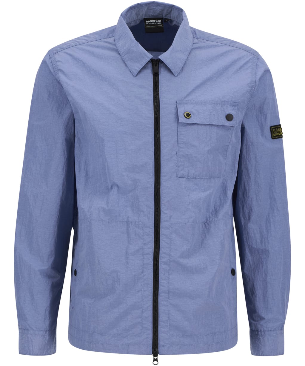 Men's Barbour International Inline Overshirt - MANOR BLUE