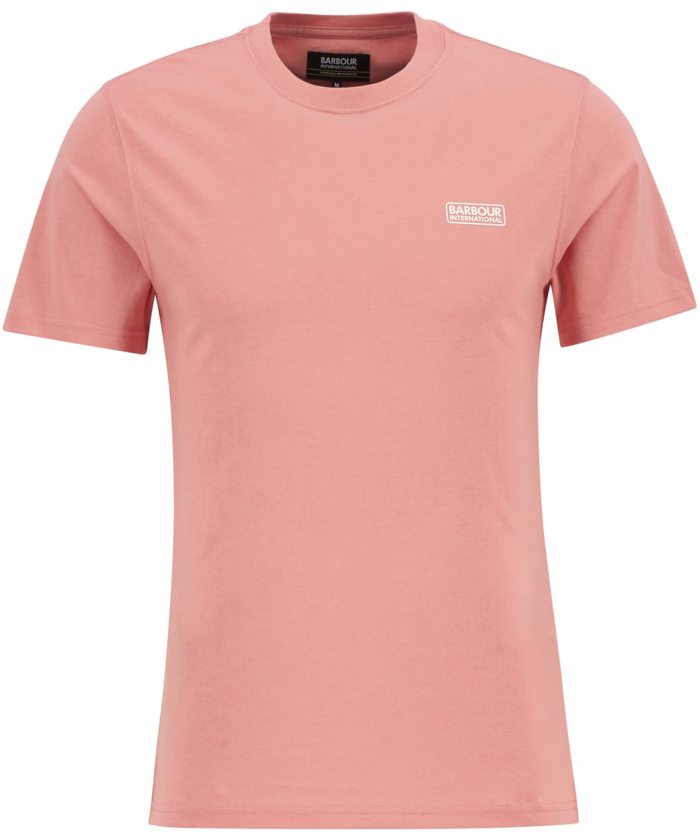Men's Barbour International Small Logo Tee - Coral