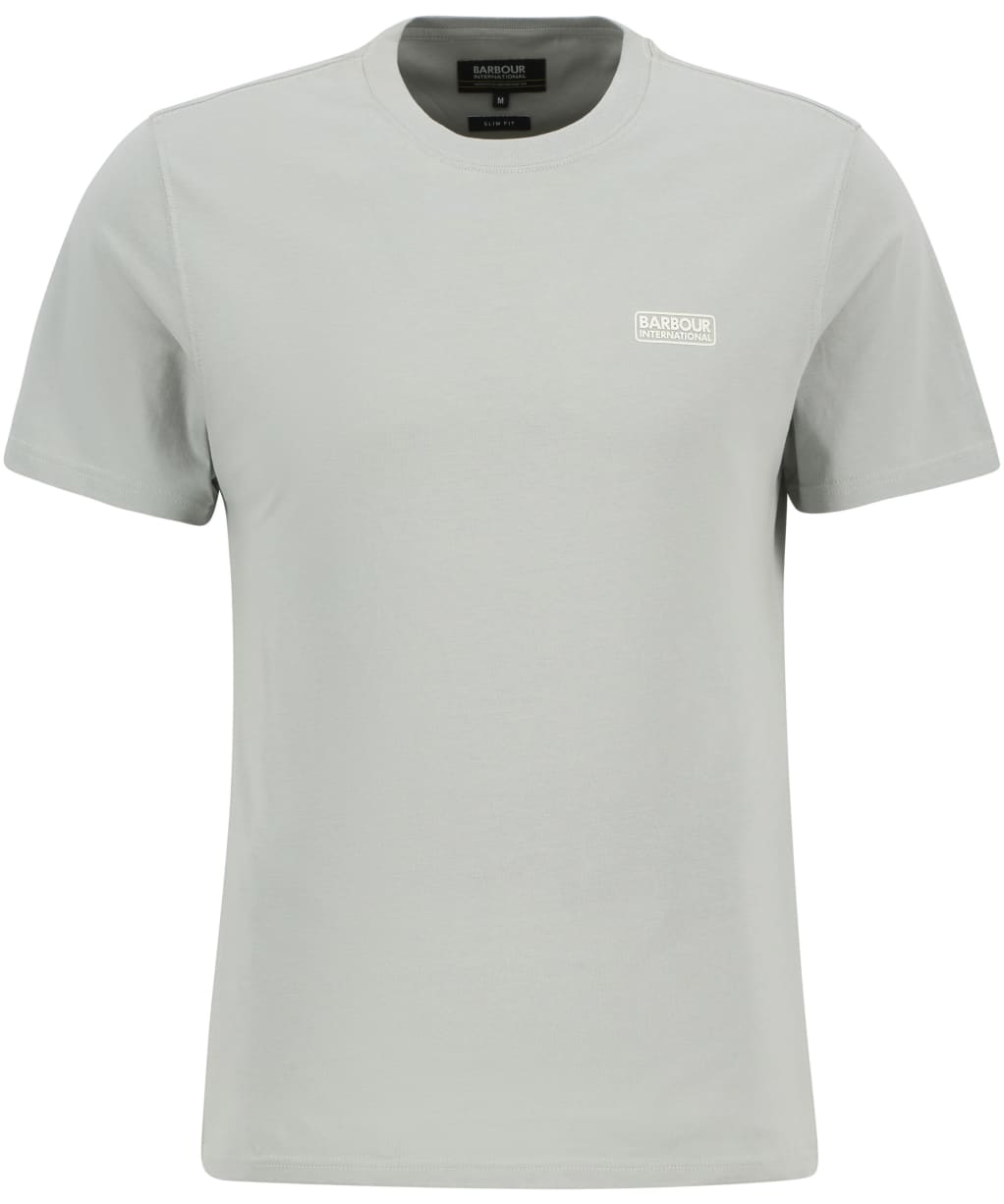 Men's Barbour International Small Logo Tee - Mineral Grey