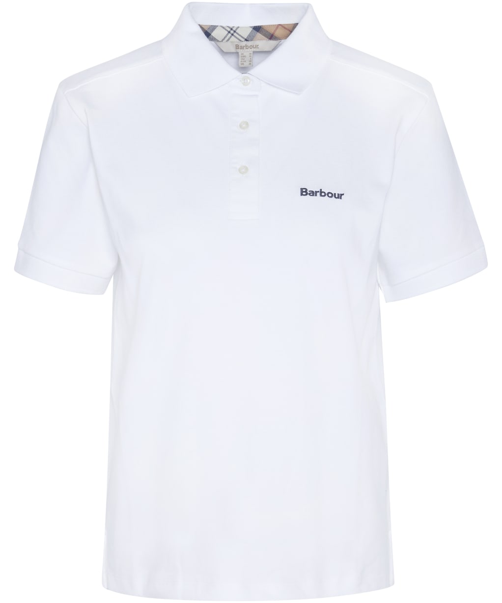 Women's Barbour Bowford Polo Top - White