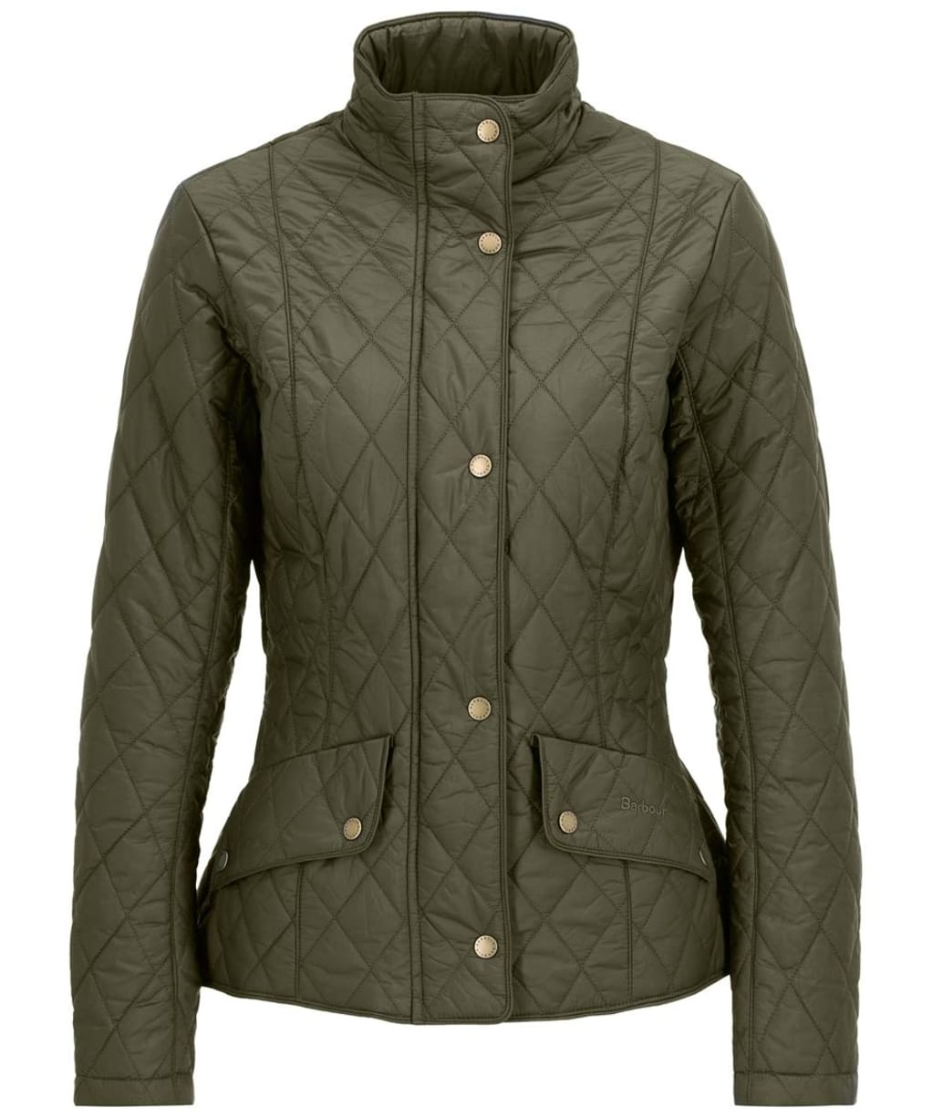Women's Barbour Flyweight Cavalry Quilted Jacket - Olive