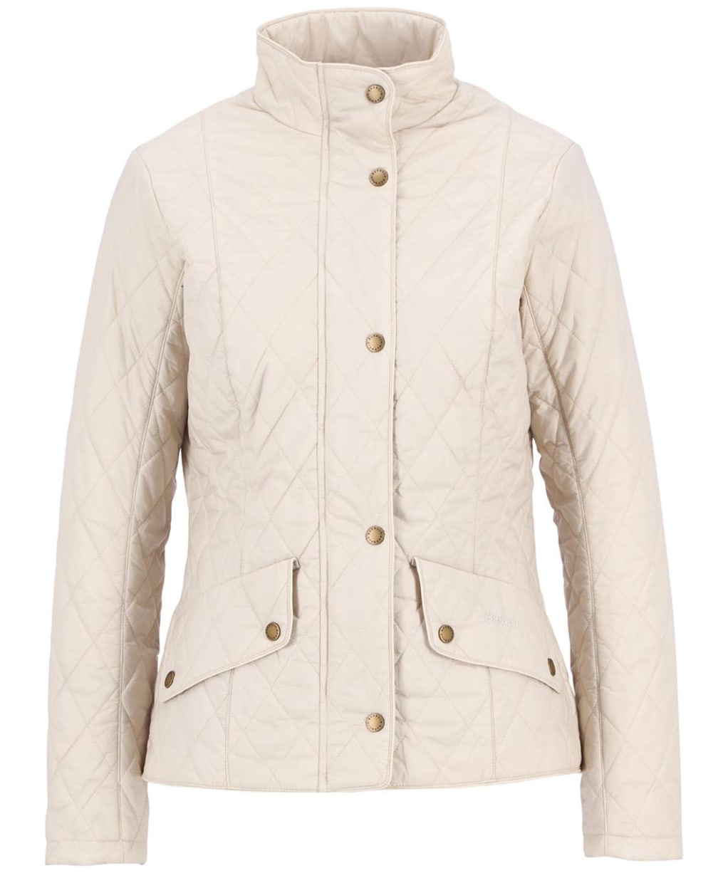 Women's Barbour Flyweight Cavalry Quilted Jacket - Pearl