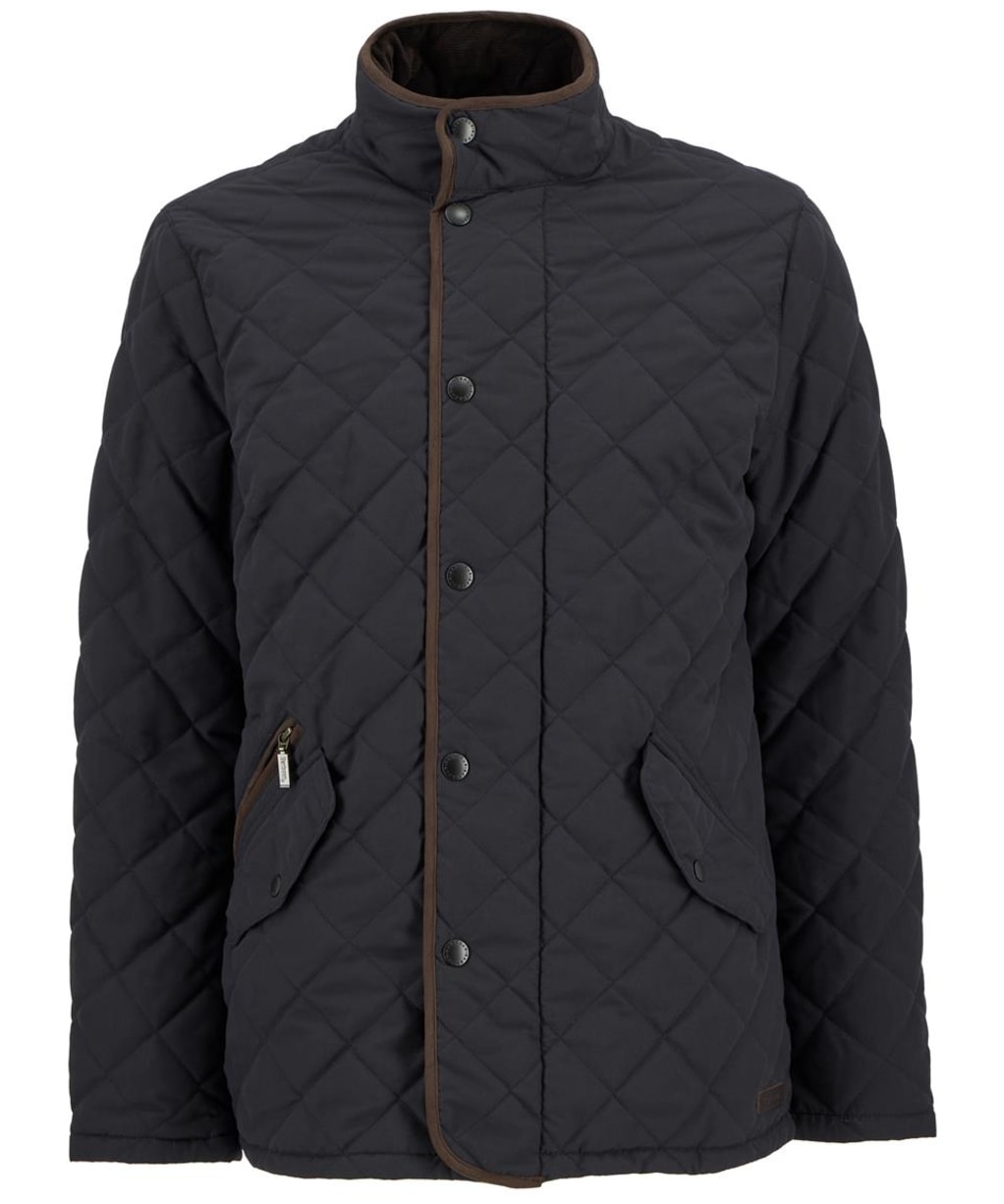 Men's Barbour Waterproof Shoveler Quilted Jacket - Navy