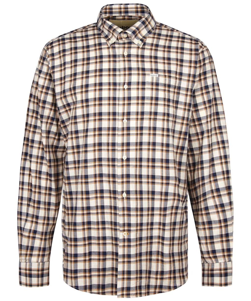 Men's Barbour Turville Regular Fit Shirt - Ecru Marl