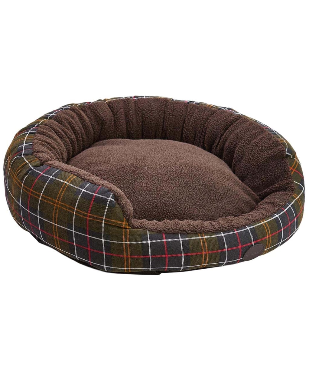 Barbour Dog Snuggle Bed 30' - Classic Tartan
