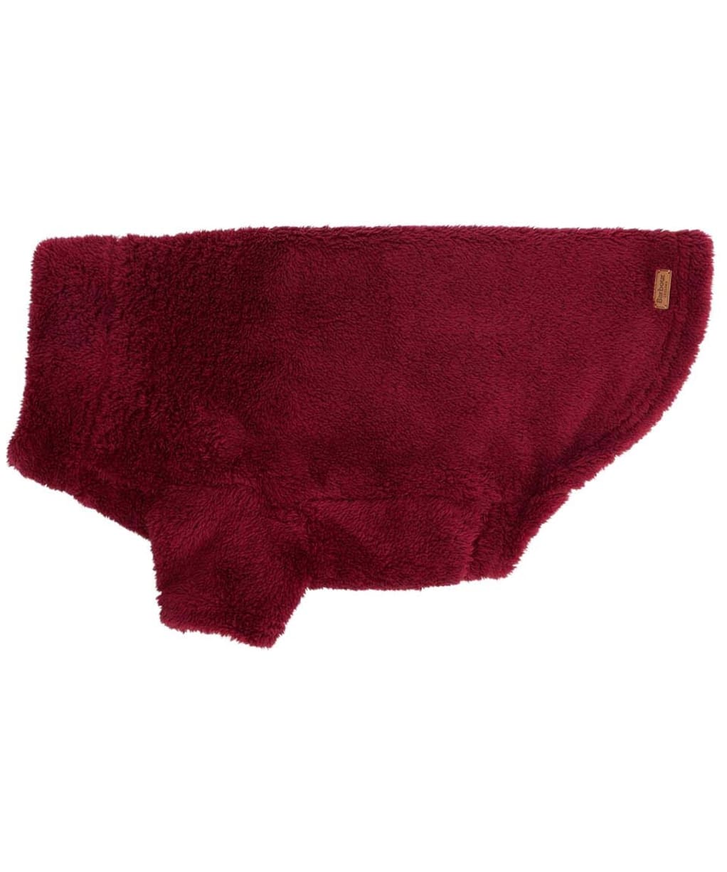 Barbour Brindle Fleece Dog Jumper - Red