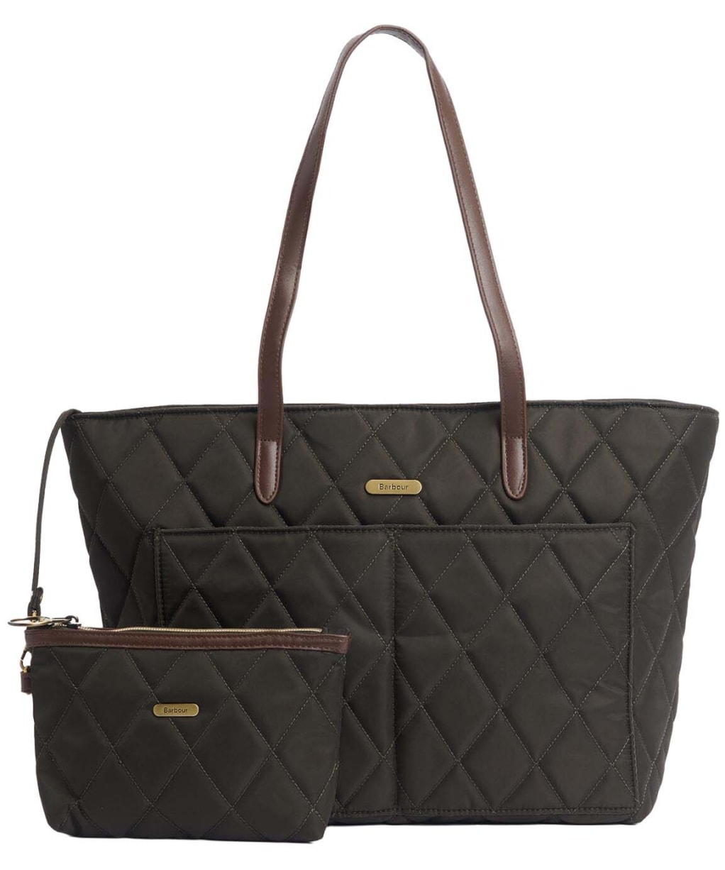 Women's Barbour Quilted Tote Bag - New Olive