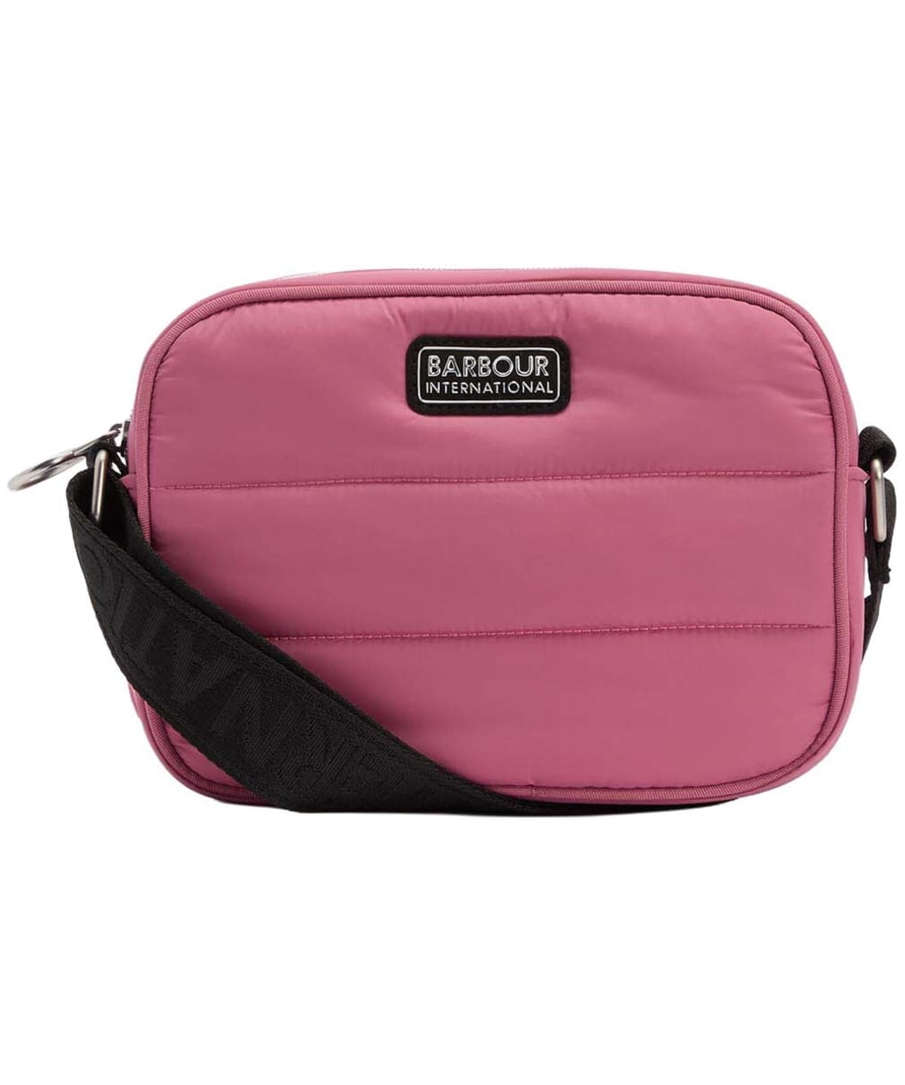 Women's Barbour International Monaco Quilt Crossbody Bag - Raspberry