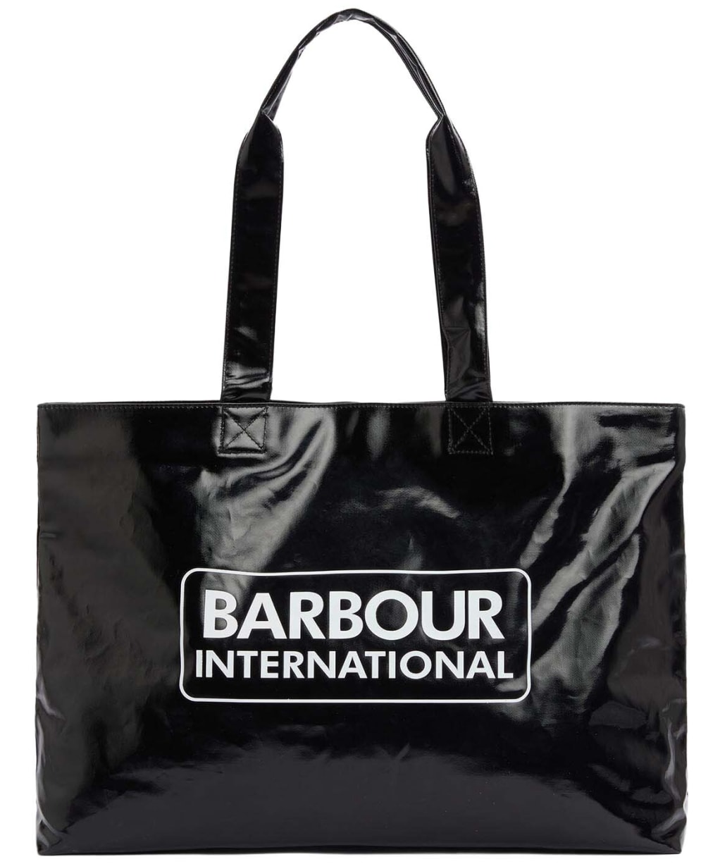Women's Barbour International High Shine Tote Bag - Black