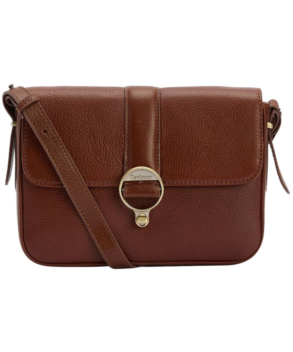 Women's Barbour Rosa Leather Crossbody Bag - Brown