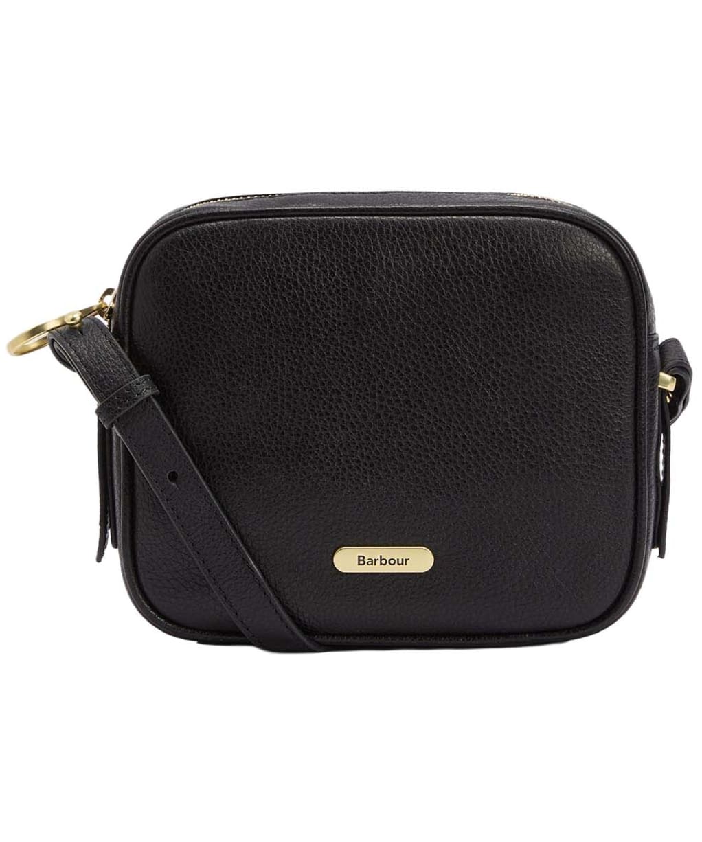 Women's Barbour Daphne Leather Crossbody Bag - Black