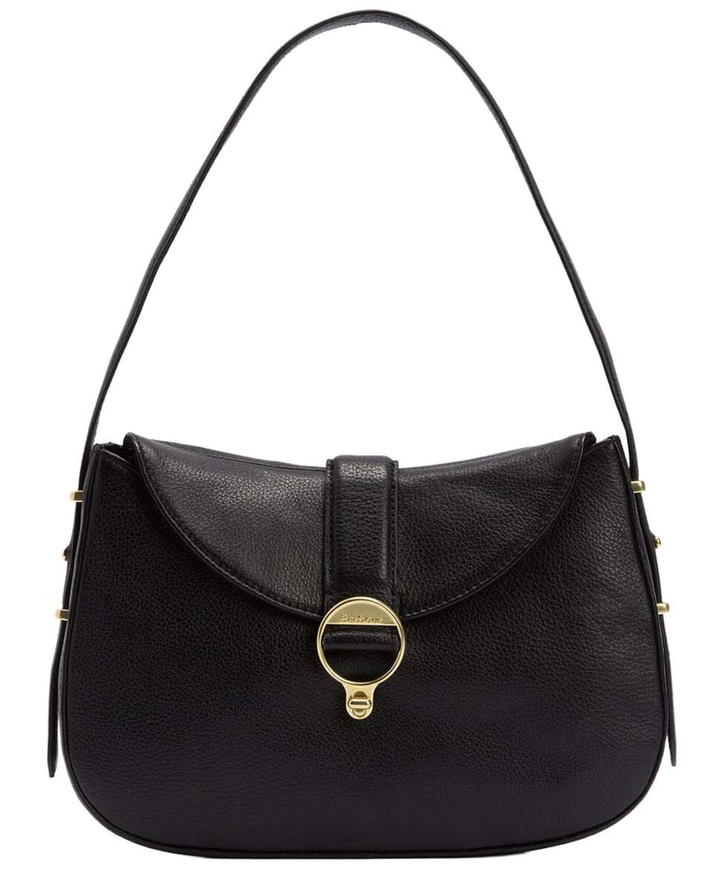Women's Barbour Alder Leather Sling Bag - Black